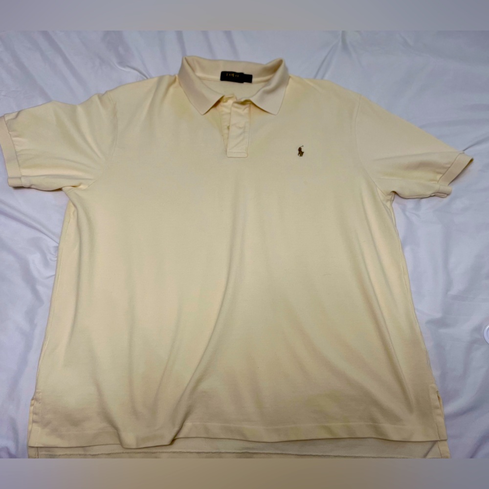 Polo Ralph Lauren Yellow Polo Shirt - Size 2XB- Big & Tall